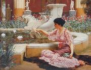 John William Godward, A Pompeian Garden